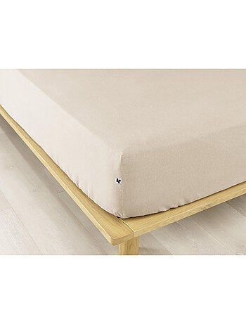 Ensemble drap housse + 2 taies - Flanelle chaude et douce - Candice