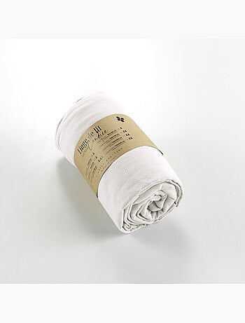 Ensemble drap housse + 2 taies - Flanelle chaude et douce - Candice