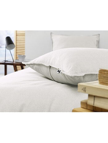 Ensemble drap housse + 2 taies - Flanelle chaude et douce - Candice