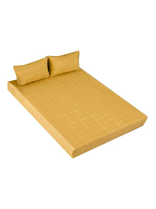 Ensemble drap housse et Taie d'oreiller Jaune - Kiabi