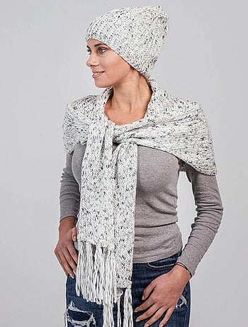 Ensemble Echarpe Bonnet Cabra - Made in UE