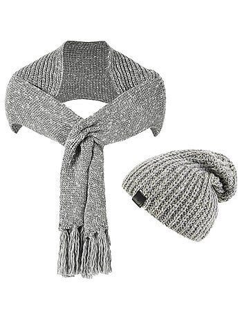 Ensemble Echarpe Bonnet Cabra - Made in UE