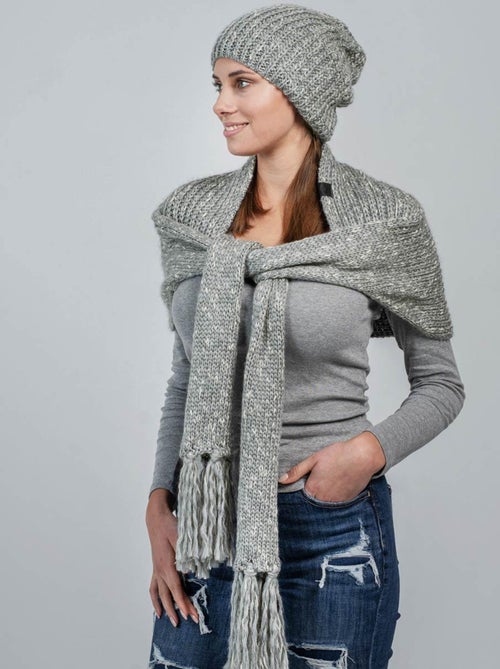 Ensemble Echarpe Bonnet Cabra - Made in UE - Kiabi