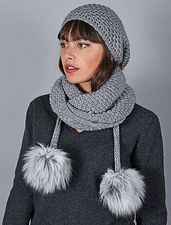 Ensemble Echarpe Bonnet Layra - Made in UE