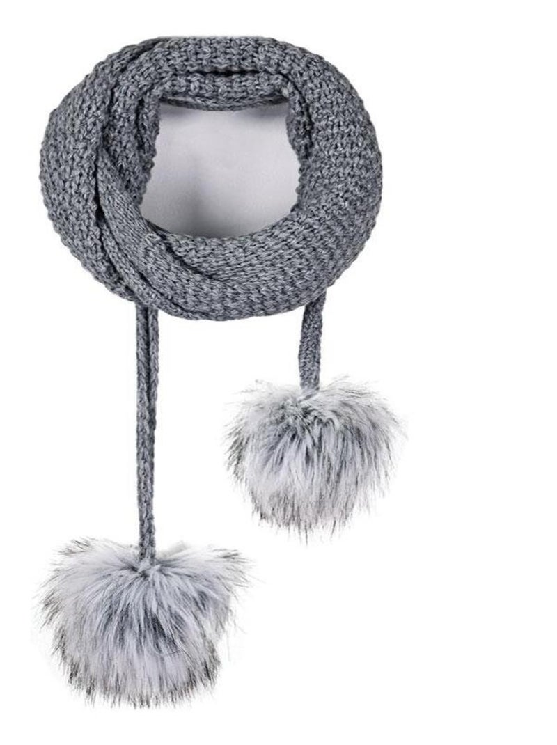 Ensemble Echarpe Bonnet Layra - Made in UE Gris - Kiabi