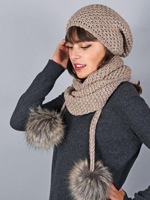 Ensemble Echarpe Bonnet Layra - Made in UE - Kiabi