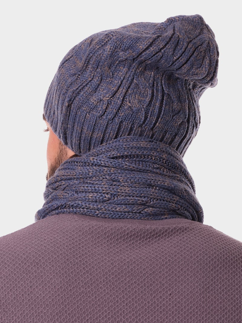 Ensemble écharpe et bonnet Bleu - Kiabi
