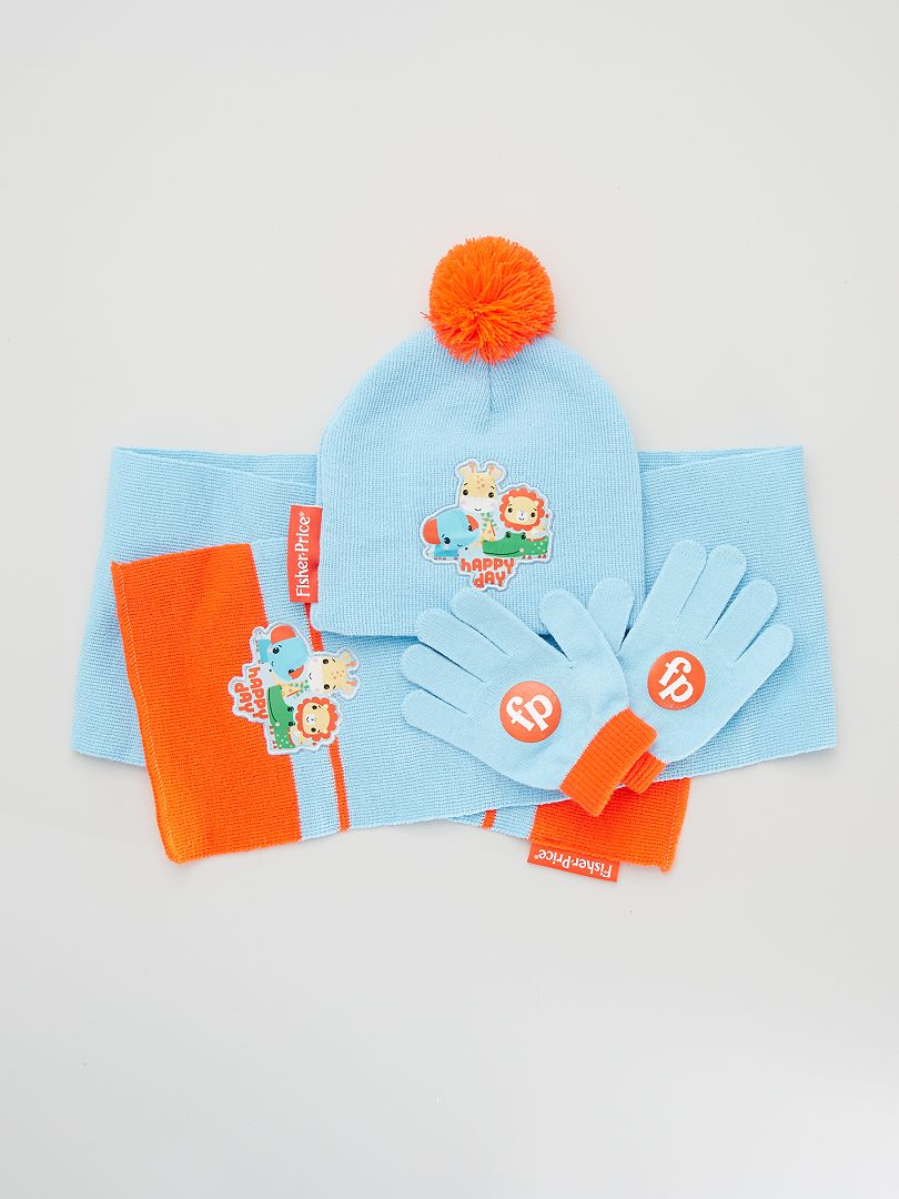 Ensemble écharpe + gants + bonnet 'Disney' - gris/bleu - Kiabi - 13.00€