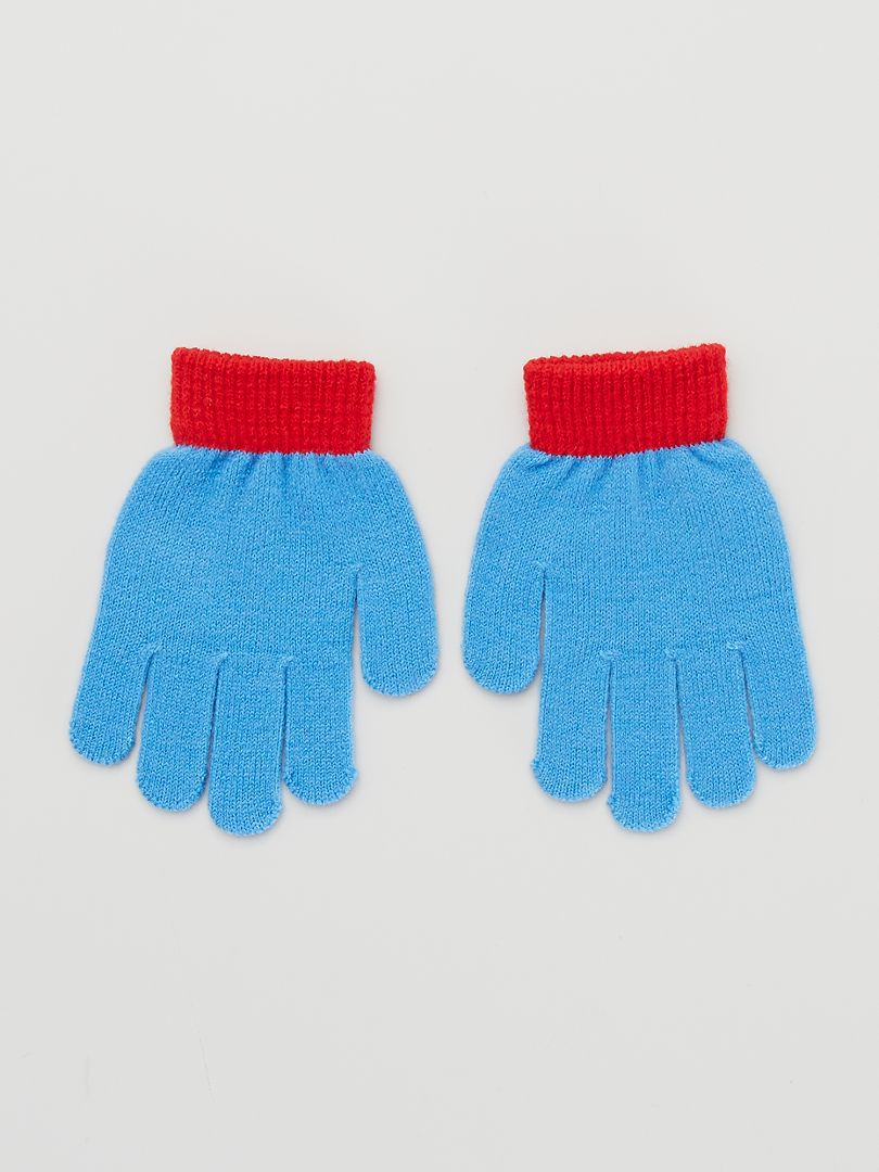 Ensemble écharpe + gants + bonnet - bleu - Kiabi - 13.00€
