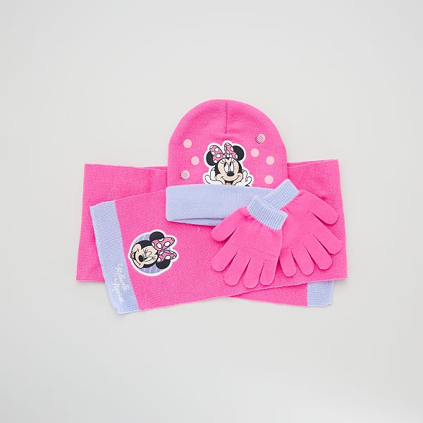 Ensemble Echarpe Gants Bonnet Bebe Fille Rose Kiabi 13 00
