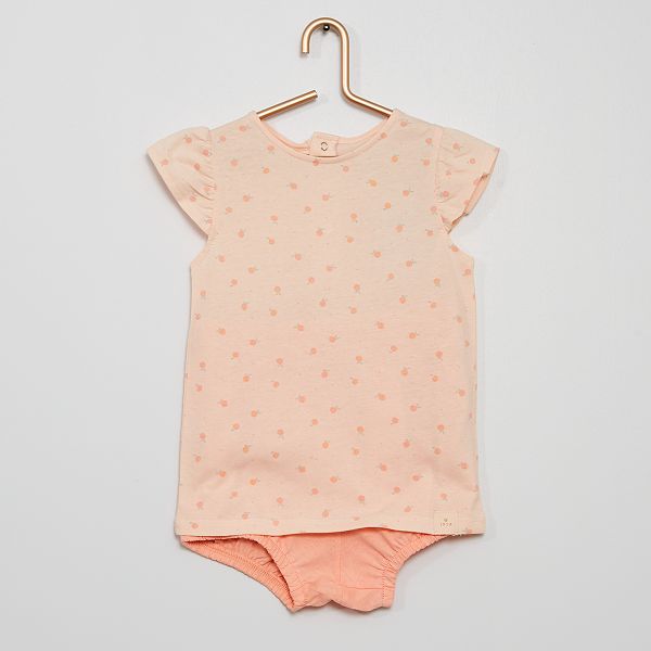 Ensemble Eco Concu Bebe Fille Rose Kiabi 3 60