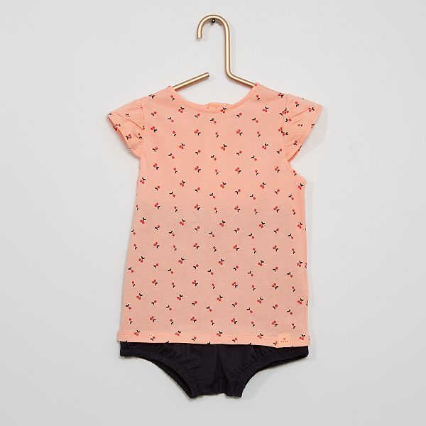 Ensemble Eco Concu Bebe Fille Rose Kiabi 6 00