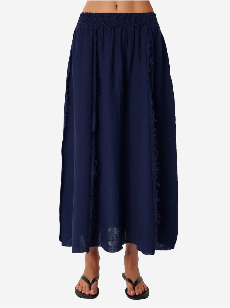 Ensemble en coton avec blouse sans manches et jupe large istanbul Bleu marine - Kiabi
