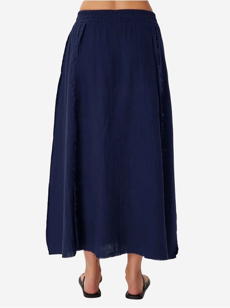 Ensemble en coton avec blouse sans manches et jupe large istanbul Bleu marine - Kiabi