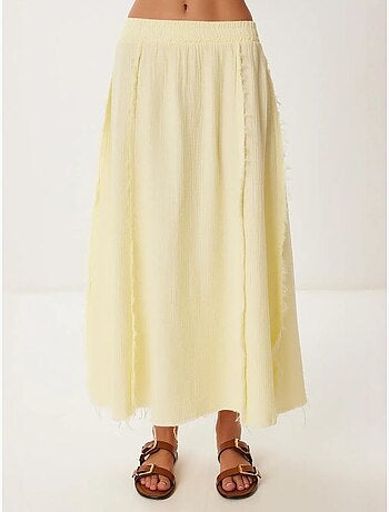 Ensemble en coton avec blouse sans manches et jupe large istanbul