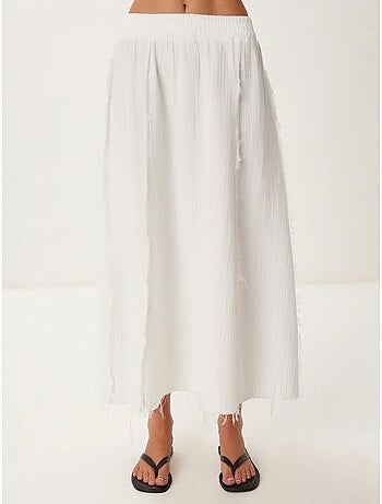 Ensemble en coton avec blouse sans manches et jupe large istanbul