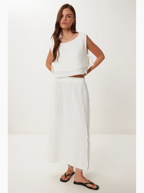 Ensemble en coton avec blouse sans manches et jupe large istanbul - Kiabi Ensemble en coton avec blouse sans manches et jupe large istanbul - Kiabi