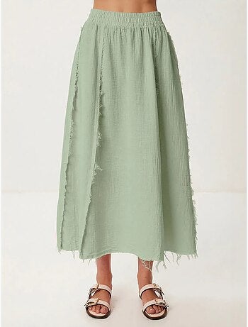 Ensemble en coton avec blouse sans manches et jupe large istanbul