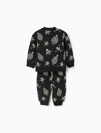 Ensemble en coton peigné à motif qui brille dans le noir