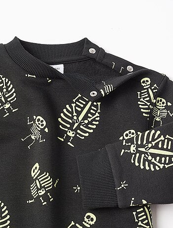 Ensemble en coton peigné à motif qui brille dans le noir