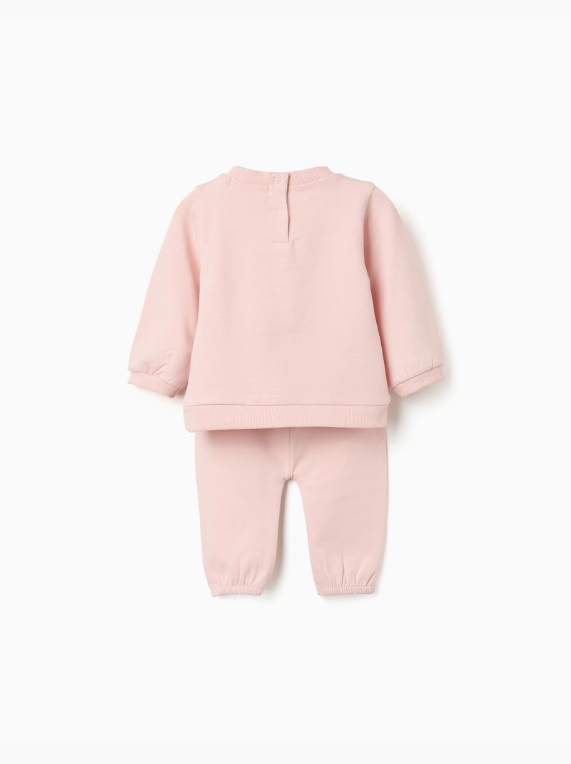 Ensemble en coton peigné avec cœur 3d Rose - Kiabi
