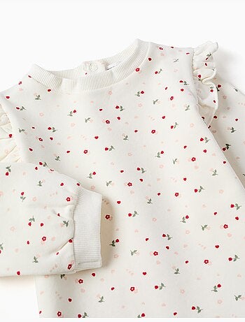 Ensemble en coton peigné avec imprimé fleuri