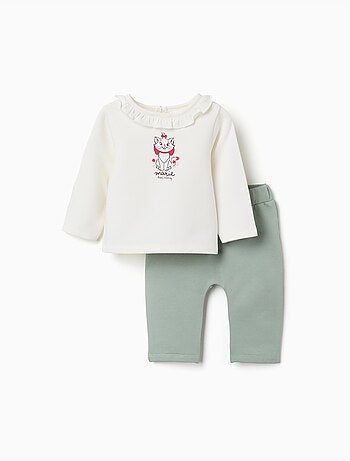 Ensemble en coton peigné avec imprimé marie