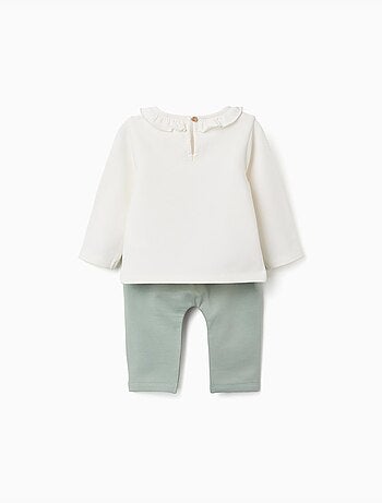 Ensemble en coton peigné avec imprimé marie