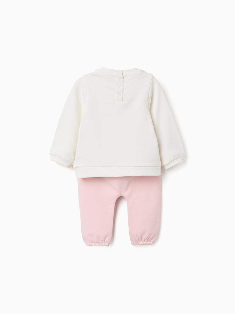 Ensemble en coton peigné avec imprimé minnie Blanc - Kiabi