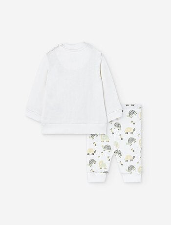 Ensemble en coton peigné avec motif