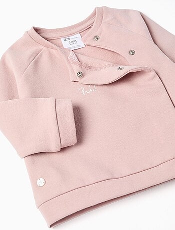 Ensemble en coton peigné avec sweat + pantalon