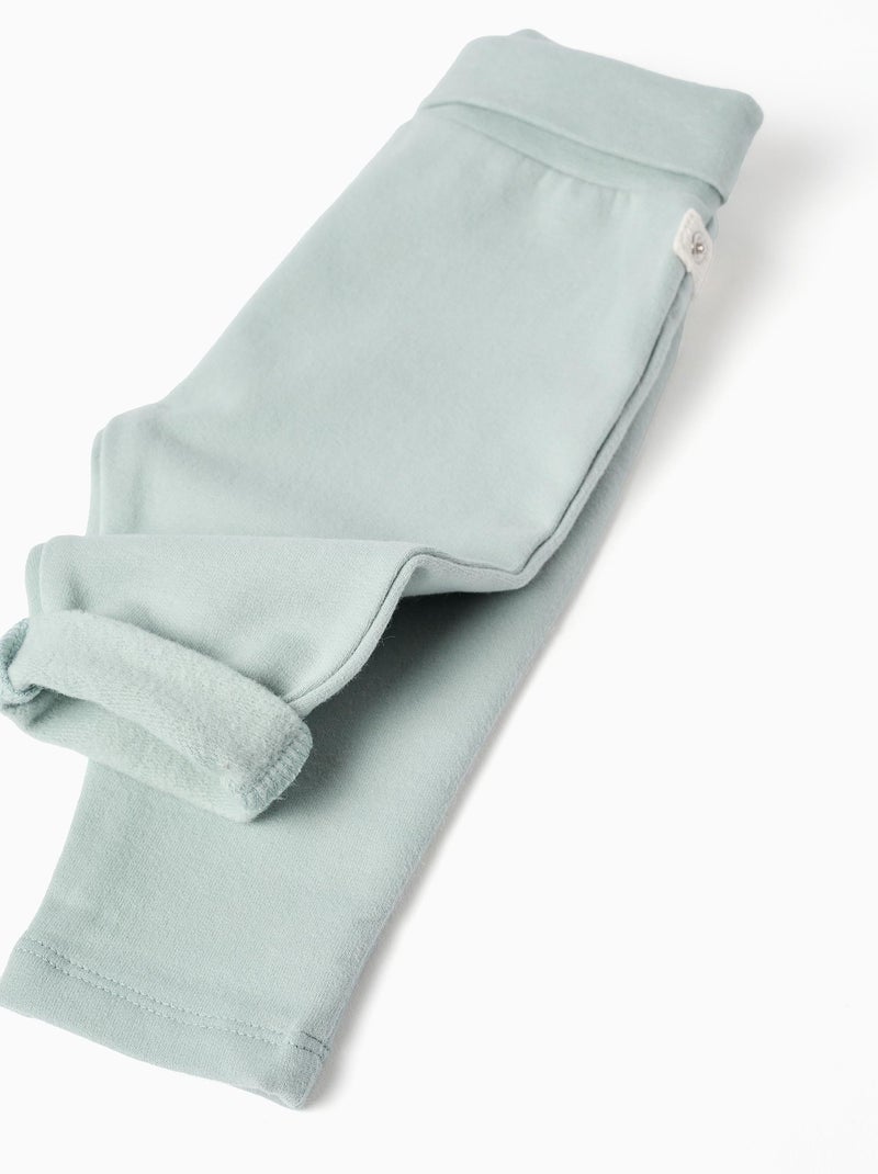 Ensemble en coton peigné de sweat + pantalon Bleu clair - Kiabi