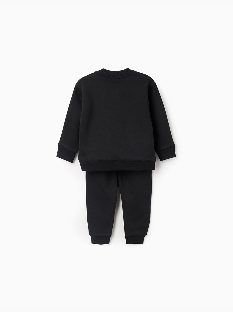 Ensemble en coton peigné qui brille dans le noir Noir - Kiabi