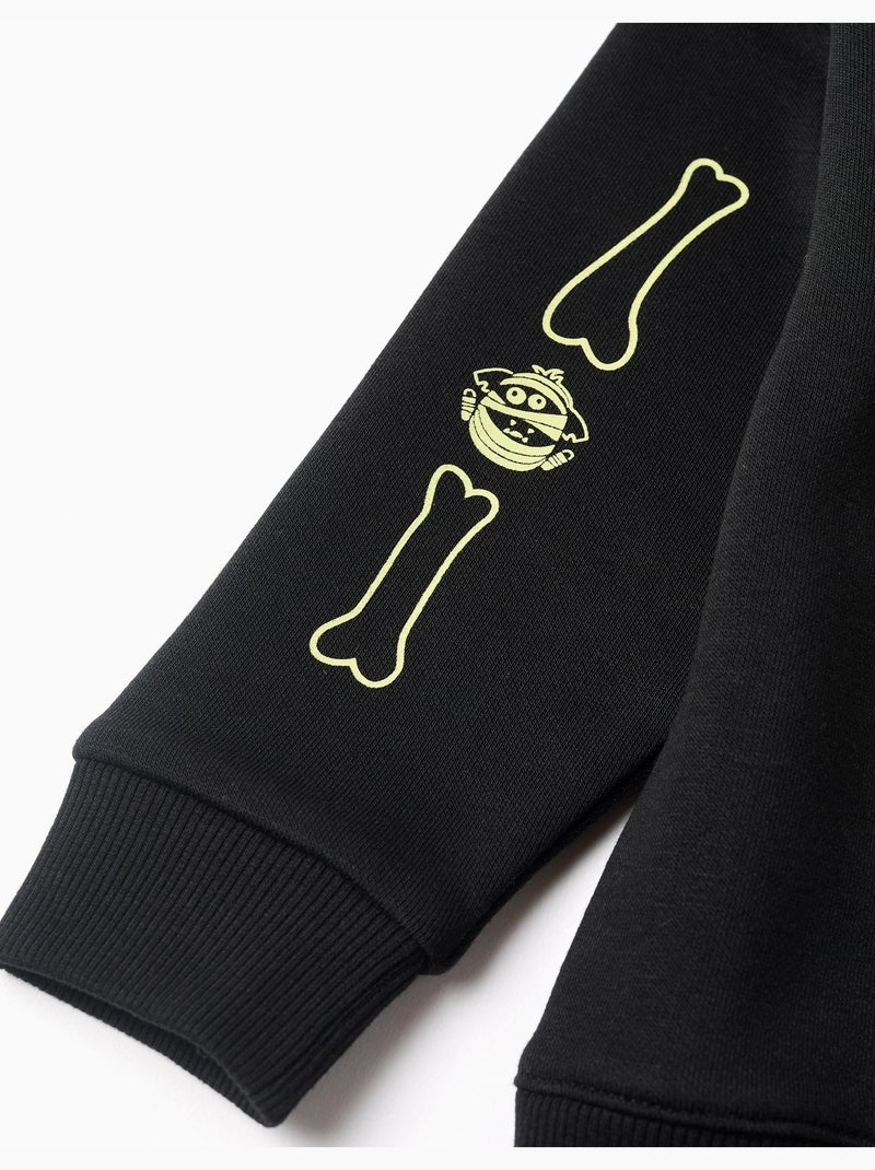 Ensemble en coton peigné qui brille dans le noir Noir - Kiabi