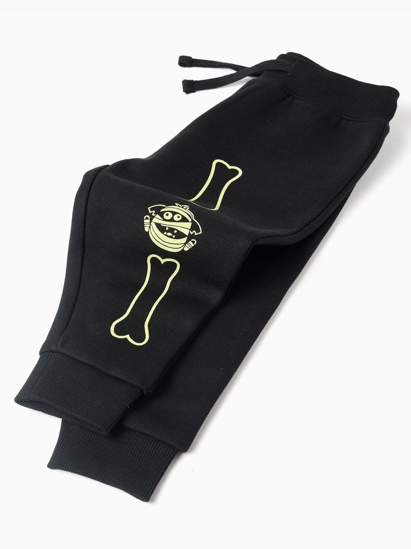 Ensemble en coton peigné qui brille dans le noir Noir - Kiabi