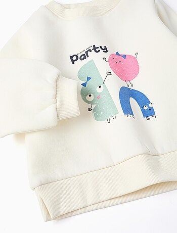 Ensemble en coton polyester Peigné avec Sweat + Legging