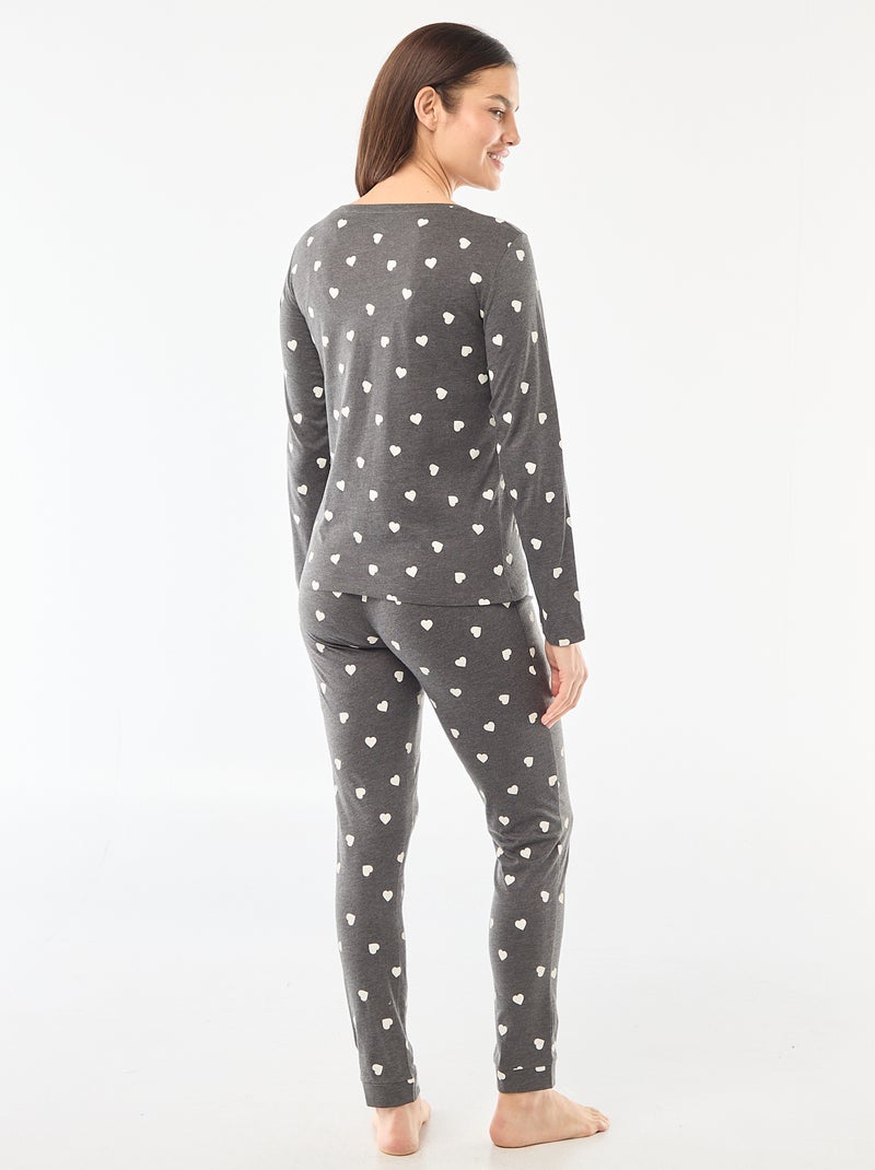 Ensemble en jersey - 2 pièces Gris - Kiabi