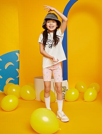 Pyjama Fille 2 Pièces Minions - Rose - Taille 7-8 Ans - 100% Polyester