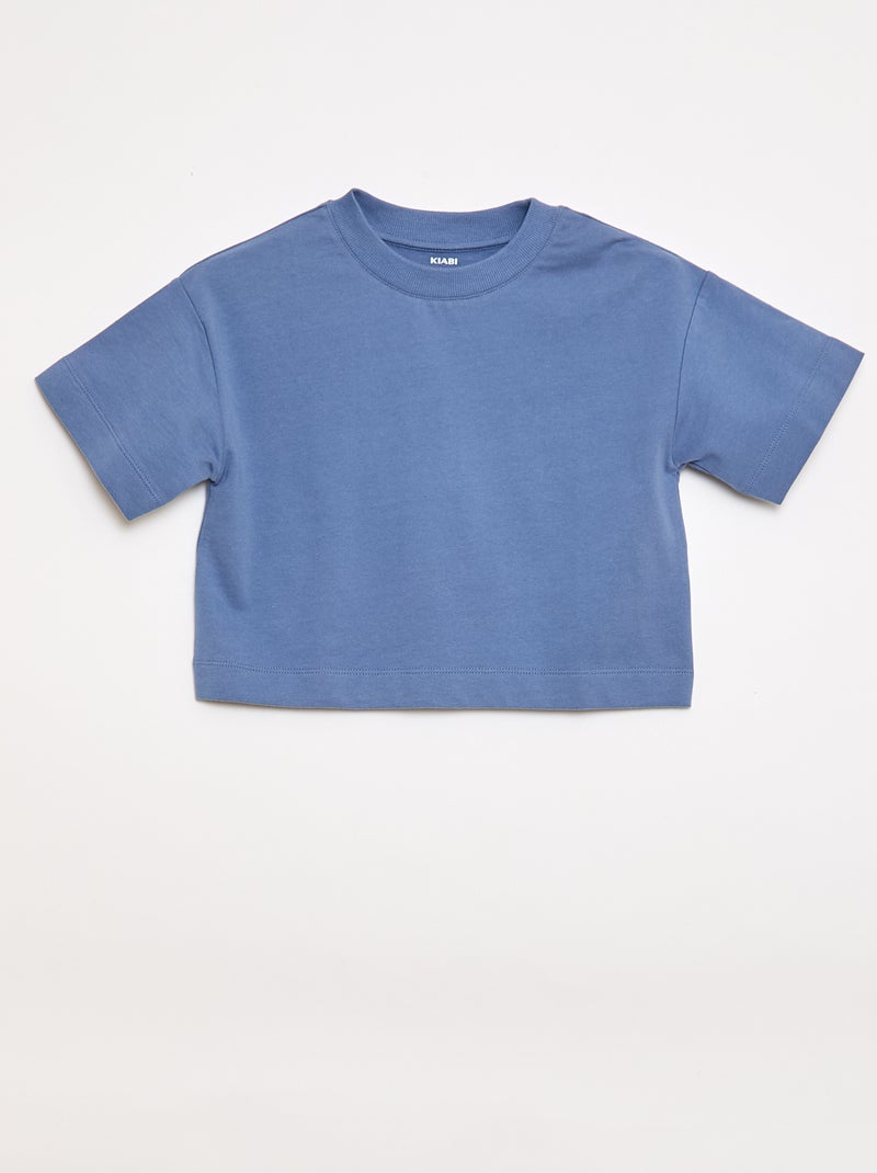 Ensemble en jersey t-shirt + pantalon Bleu - Kiabi