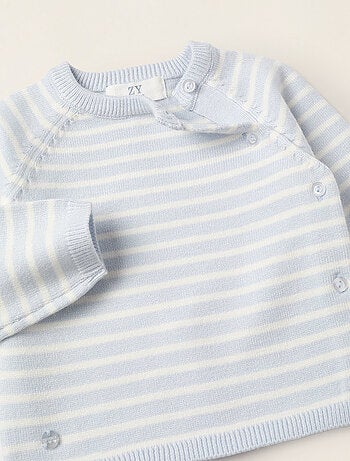 Ensemble en Maille à Rayures
