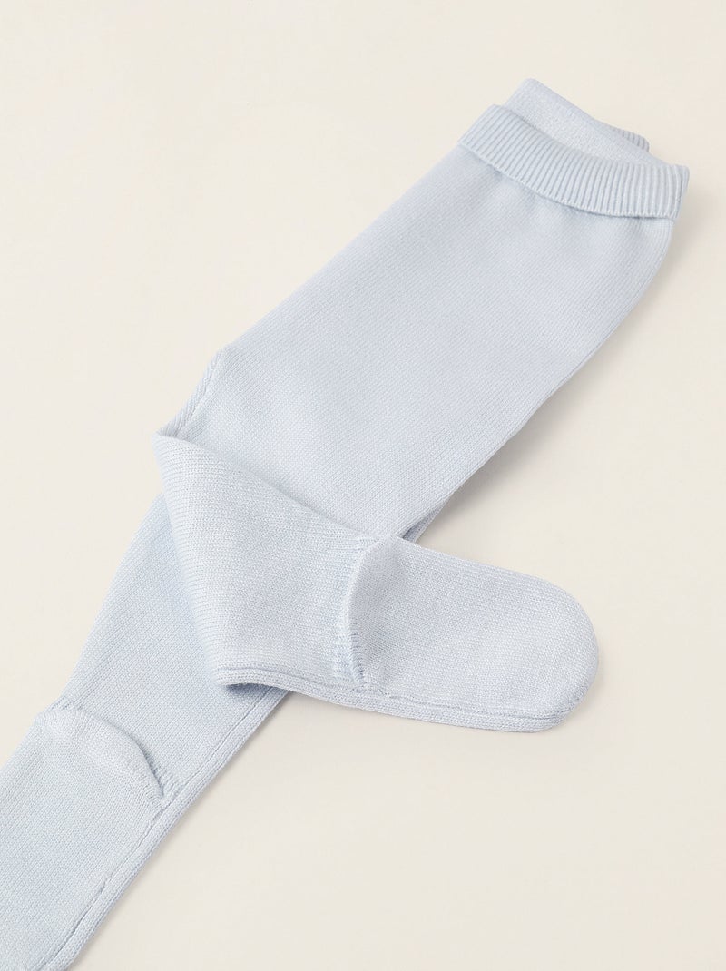 Ensemble en Maille à Rayures Bleu clair - Kiabi