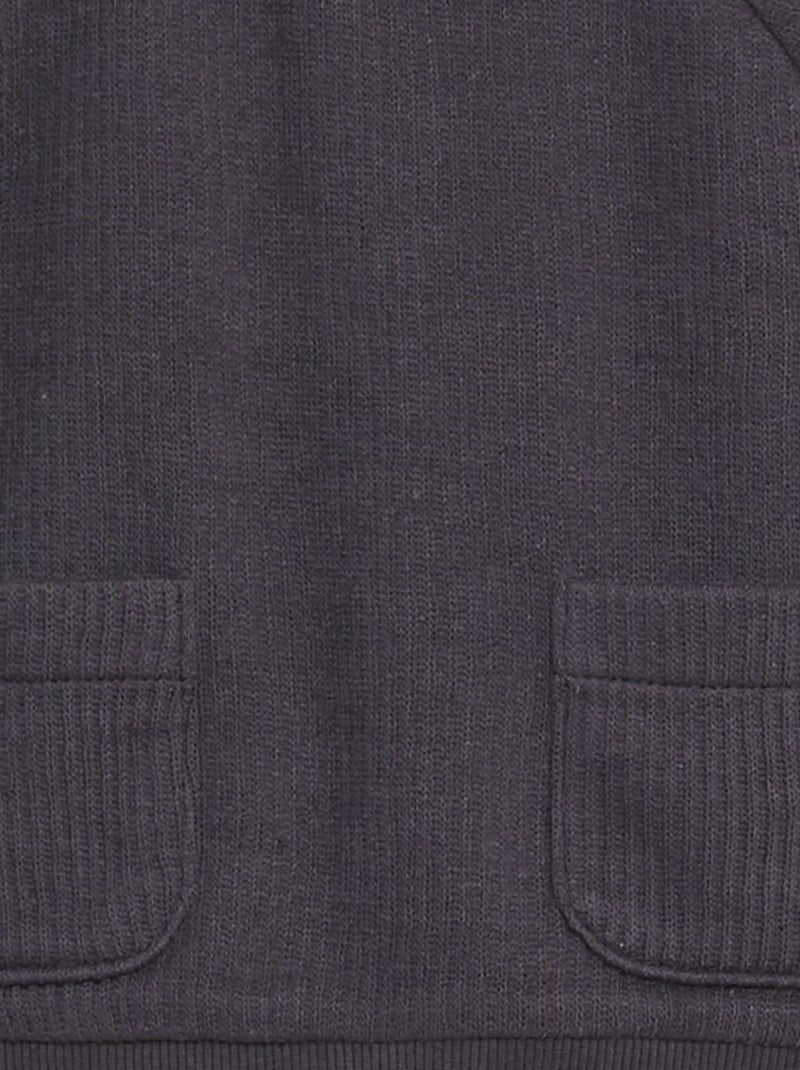 Ensemble en maille côtelée - 2 pièces Noir - Kiabi