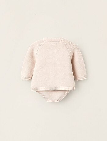 Ensemble en Maille de 4 Pièces en Coton