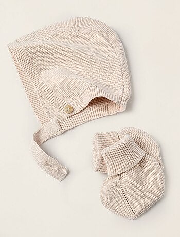 Ensemble en Maille de 4 Pièces en Coton