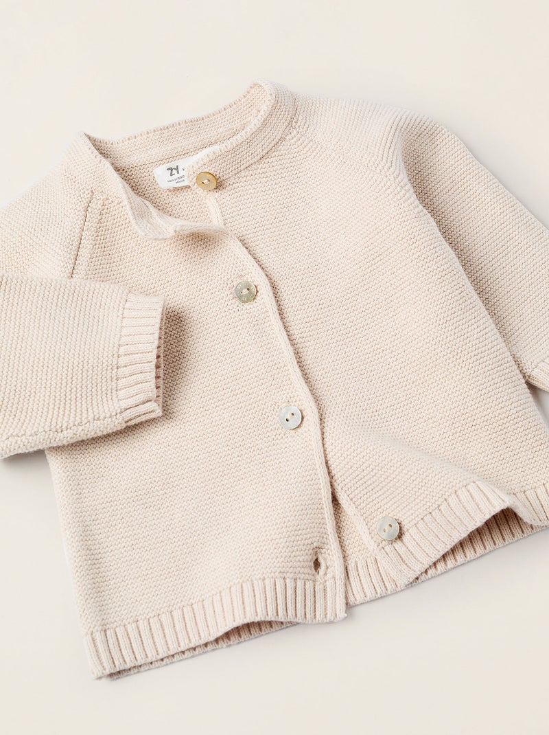 Ensemble en Maille de 4 Pièces en Coton Beige clair - Kiabi