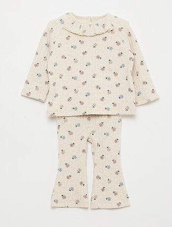 Ensemble en maille duveteuse - 2 pièces