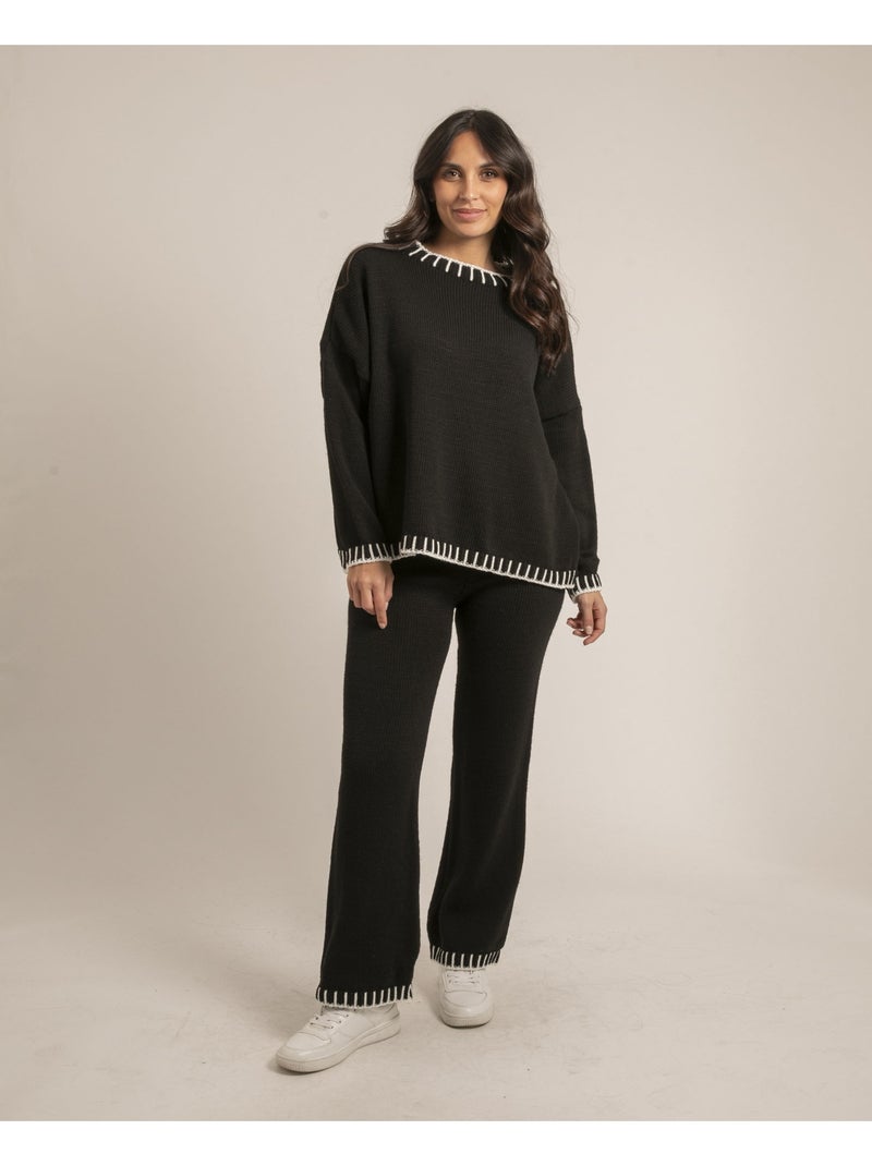 Ensemble en maille EMONY Noir - Kiabi