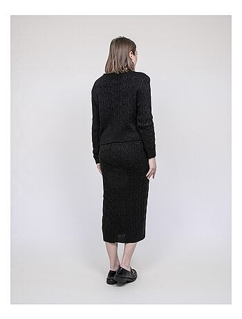 Ensemble en maille pull + jupe XALABA