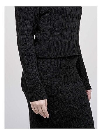 Ensemble en maille pull + jupe XALABA