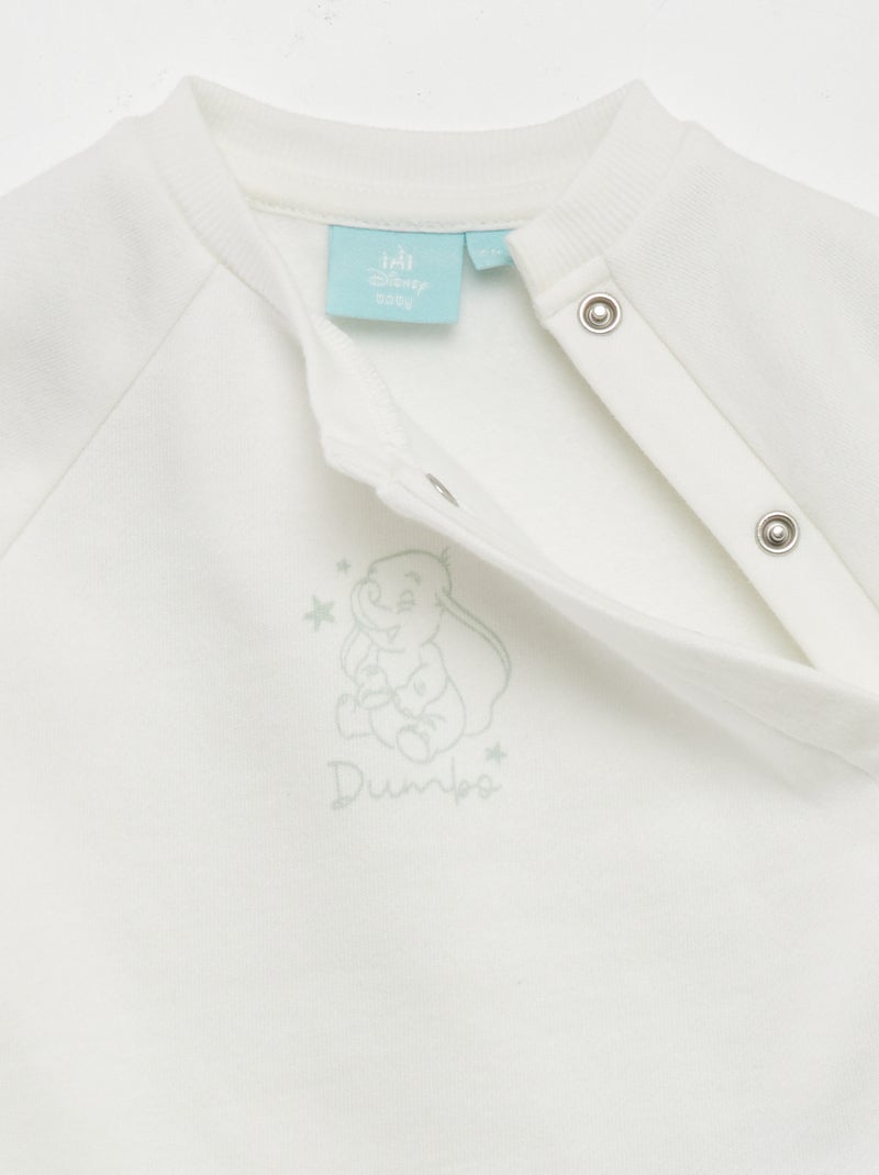 Ensemble en molleton 'Disney' - 3 pièces Blanc/vert eau - Kiabi